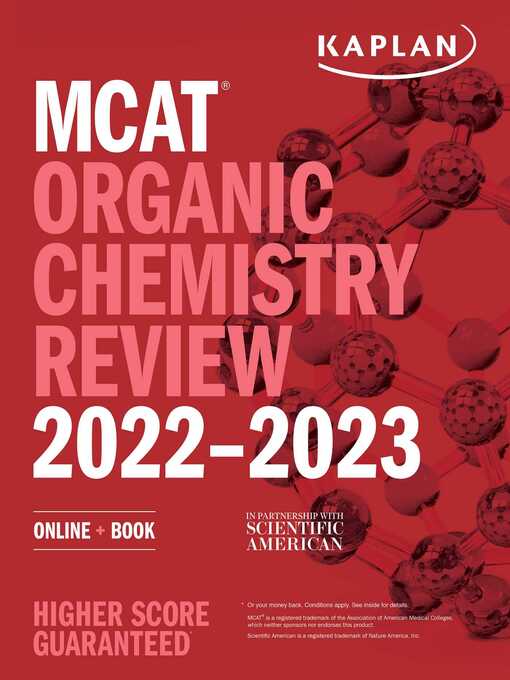 Title details for MCAT Organic Chemistry Review 2022-2023 by Kaplan Test Prep - Wait list